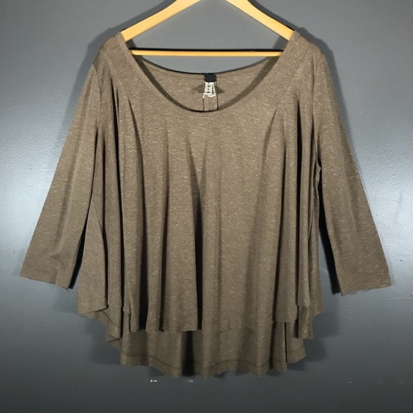 We The Free Tambourine Tee Flax Jersey Tops - Picture 4 of 9